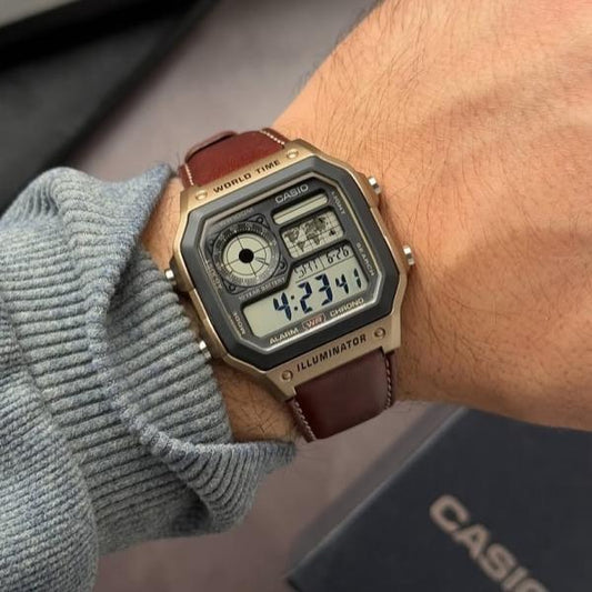 Casio AE-1200 Illuminator Brown - J1234
